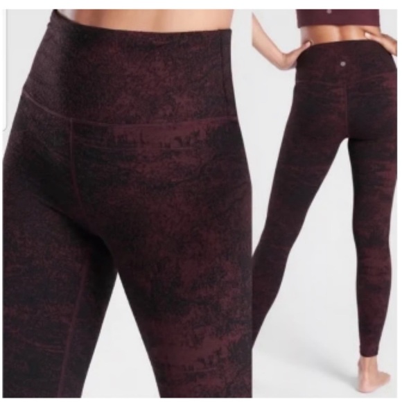 Athleta Glades Ultra High Rise Elation Tight antique burgundy 
Medium - Picture 2 of 6